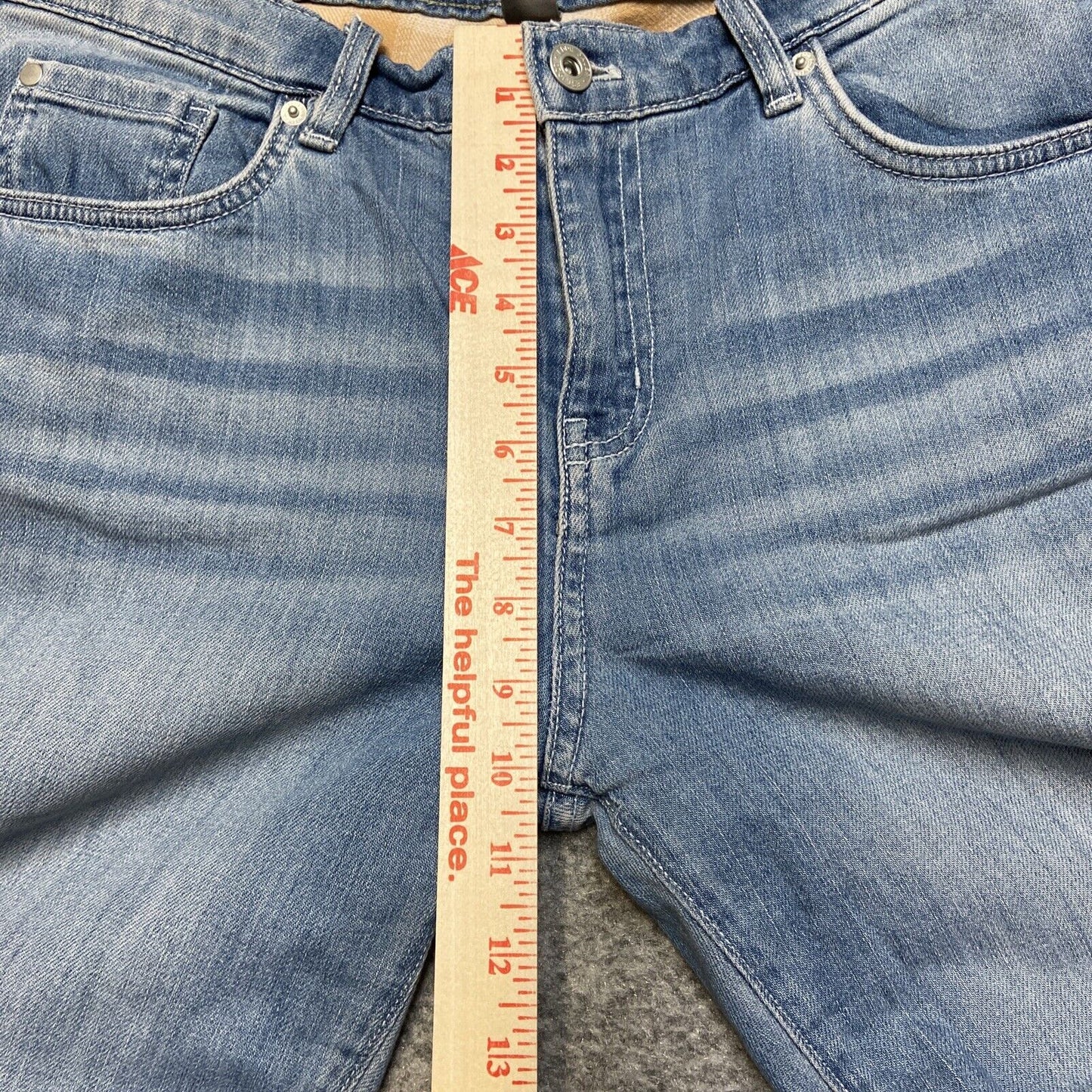 Eddie Bauer Flannel Lined Boyfriend Mid Rise Straight Jeans Women's Sz 10P Blue