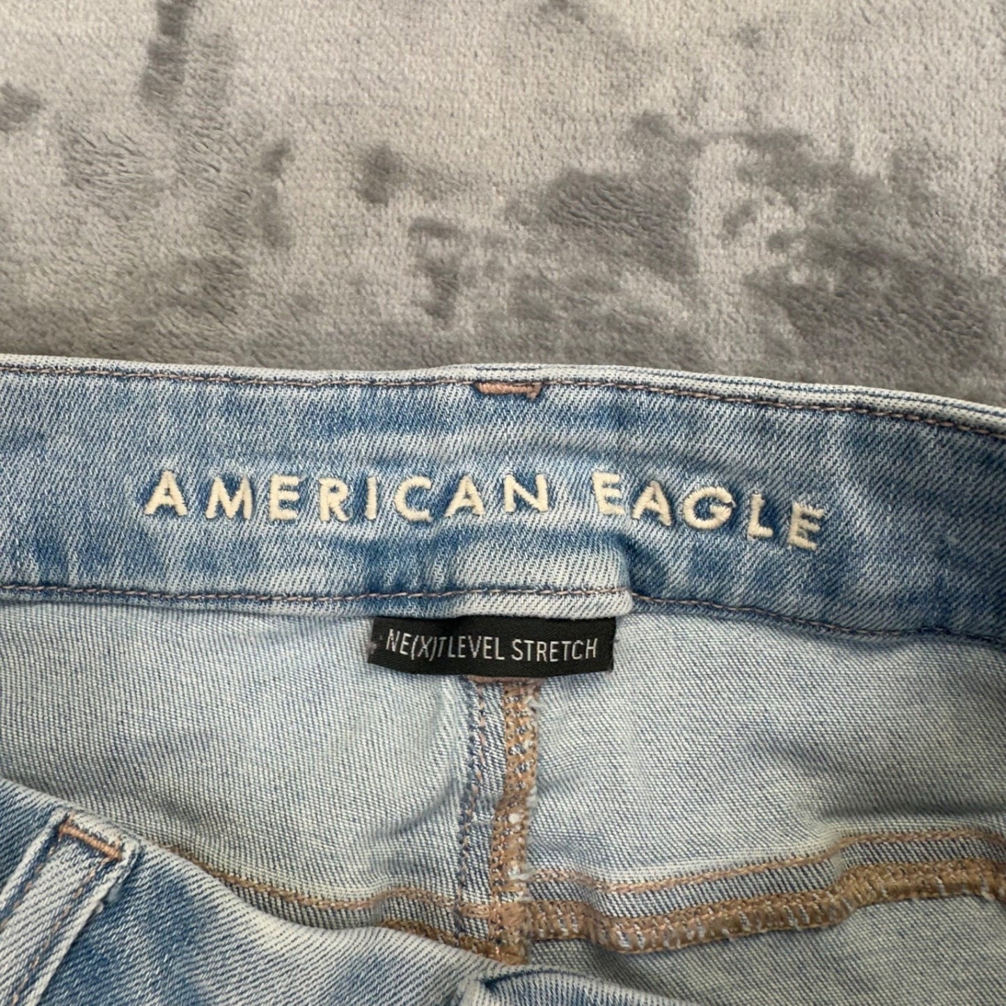 American Eagle Women's Stretch Curvy High Rise Jegging Women's 8 Reg Light Blue