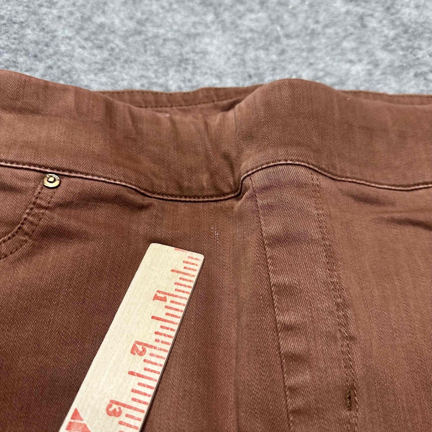 Chicos So Perfect Legging Women's Skinny Pants Size 2 R Brown Dark