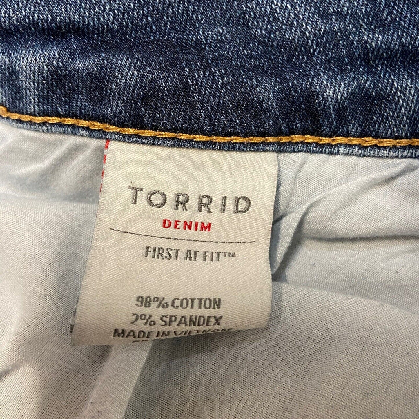 Torrid Denim First At Fit Ankle Jeans Women's Size 20 Blue Denim