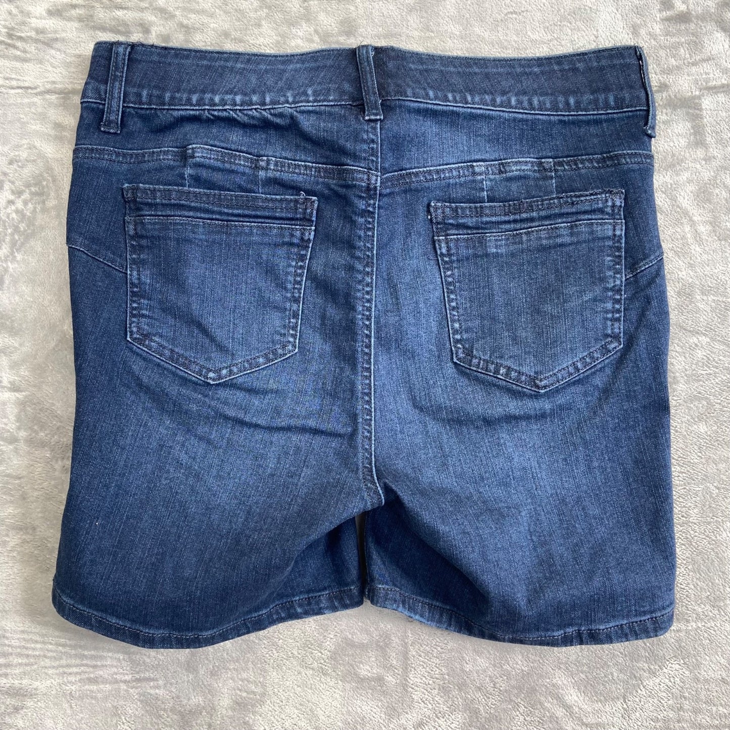 Torrid Women's Bermuda Denim Shorts Size 10 Blue Dark Wash Denim Summer