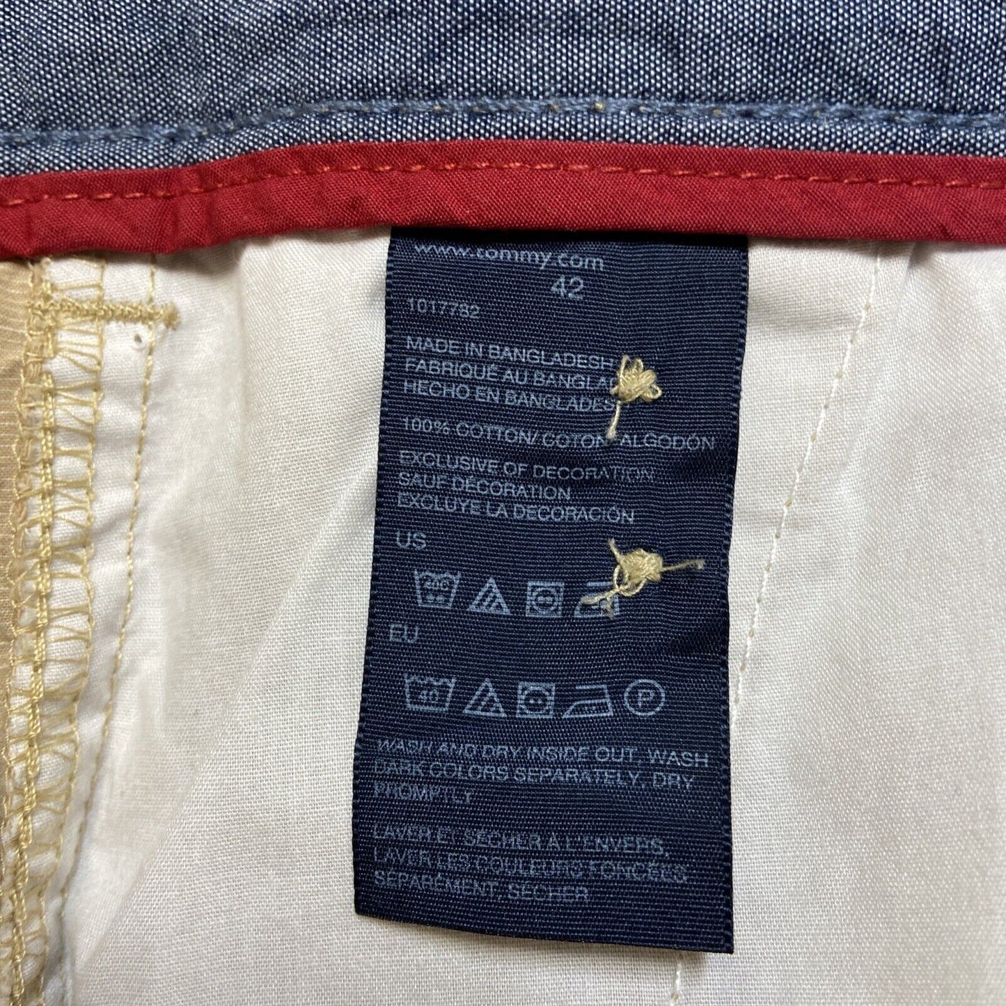 Tommy Hilfiger Chino Shorts Men's Size 42 Beige Casual Shorts