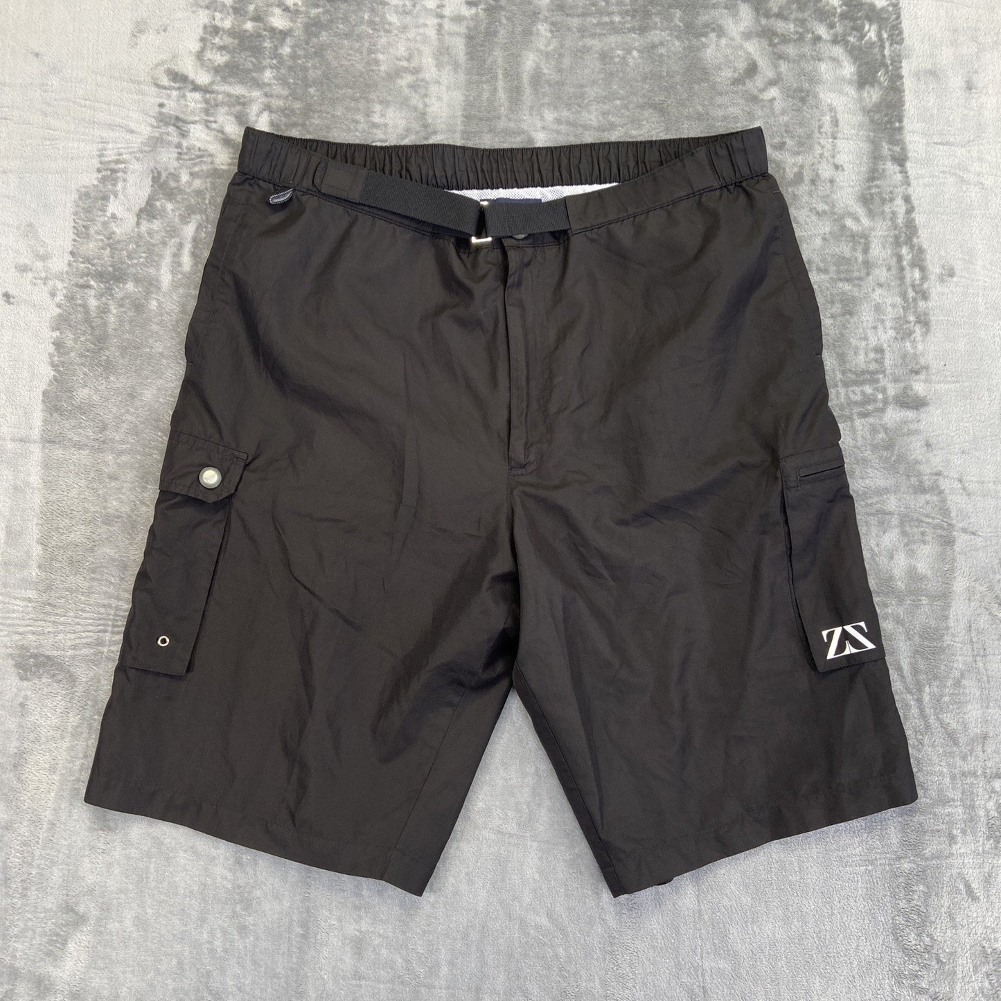 Zegna Sport Lined Swimwear Beach Shorts Men's Size XXL Black
