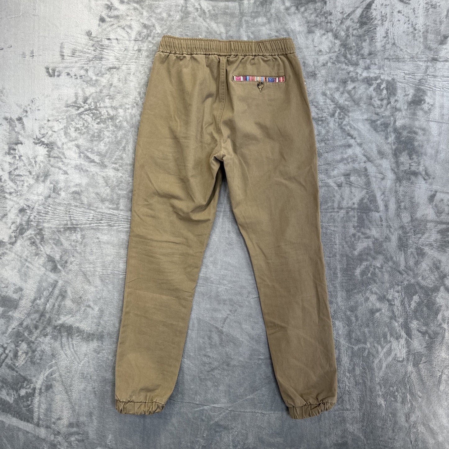 Wowie Joggers Sweatpants Southwestern Men's Size S Khaki Brown
