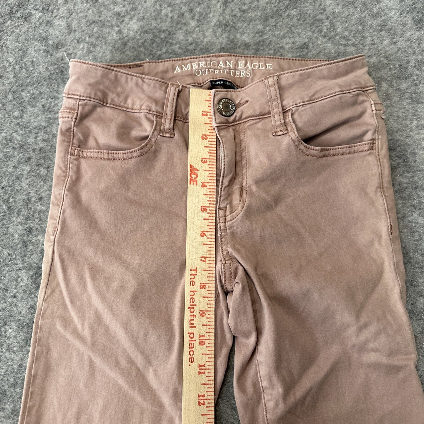 American Eagle Super Stretch Jegging Womens Size 0R Pink Denim