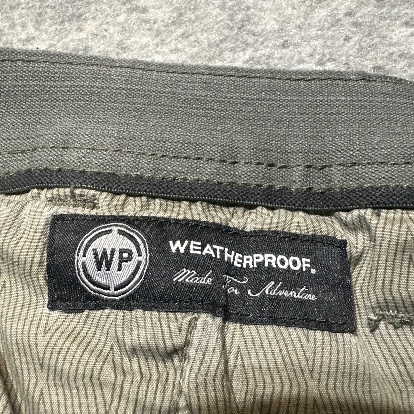 Weatherproof Men's Straight Utility Pants Size 38x32 Gray Pants