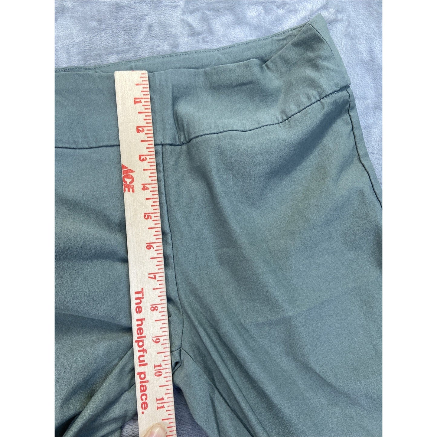 New Tribal Stretch Cuffed Ankle Leggings Women's Size 6 Green