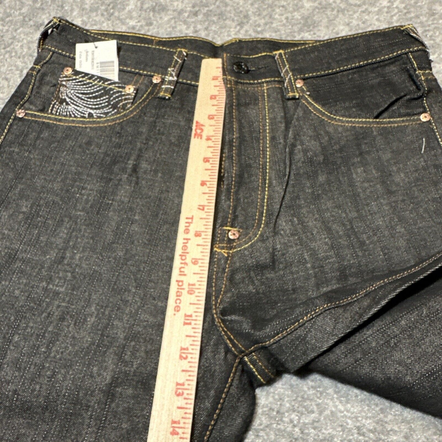 New Red Monkey Company Martin Ksohoh Baggy Wave Jeans Mens 32 Dark Blue Denim