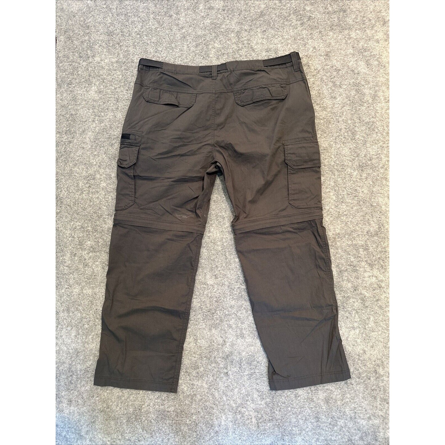 The BC Clothing Co. Men's Reversible Hiking Cargo Pants Size 30 Brown Dark