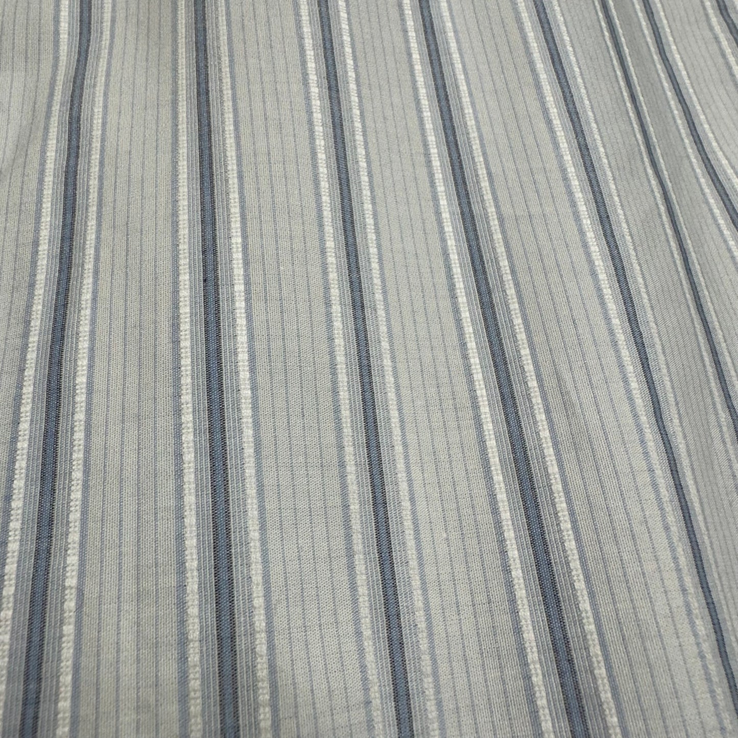 New Ike Behar Striped Dress Shirt Men's Sz L White Blue