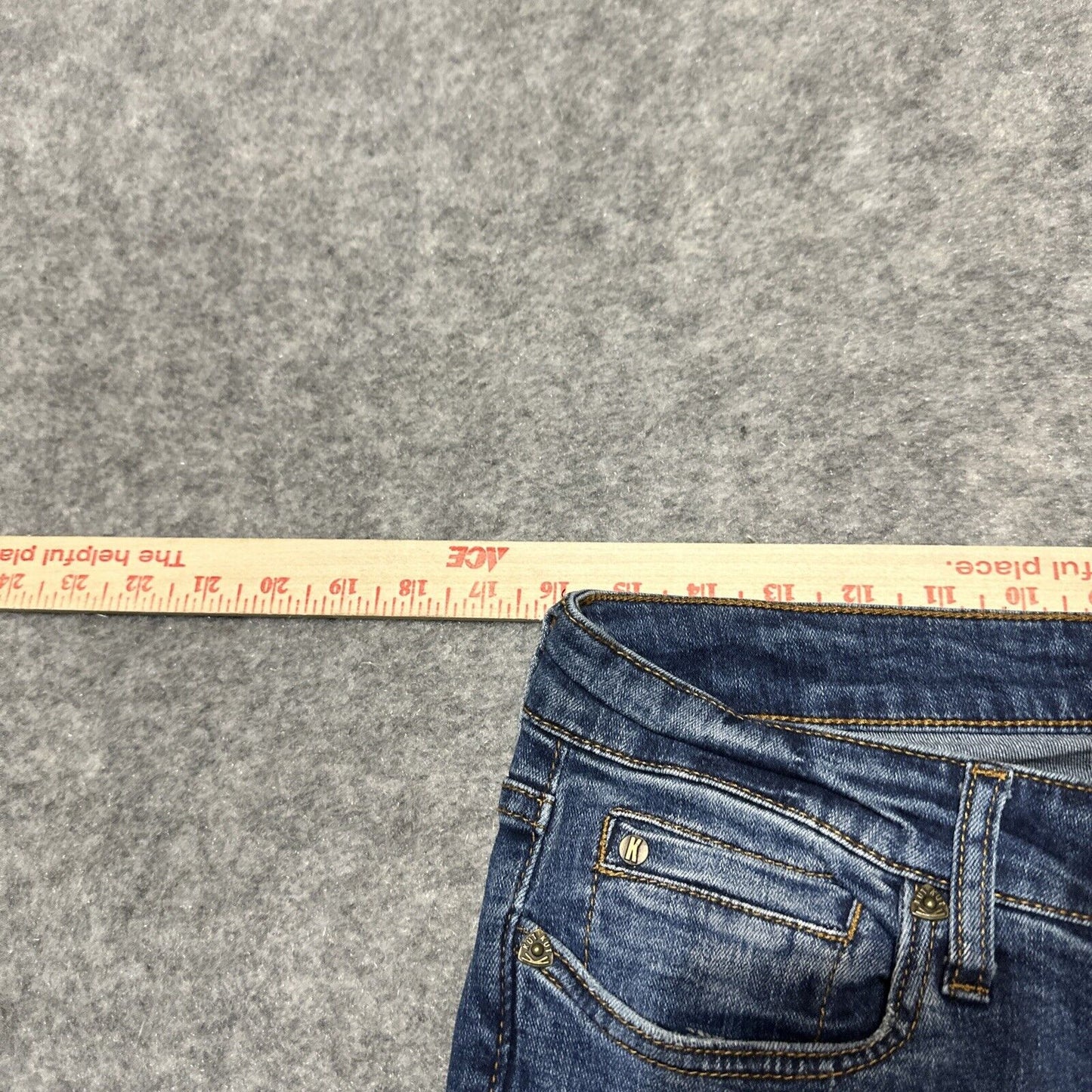 KUT From The Kloth Women's Straight Jeans Size 10 Blue Dark Wash Denim