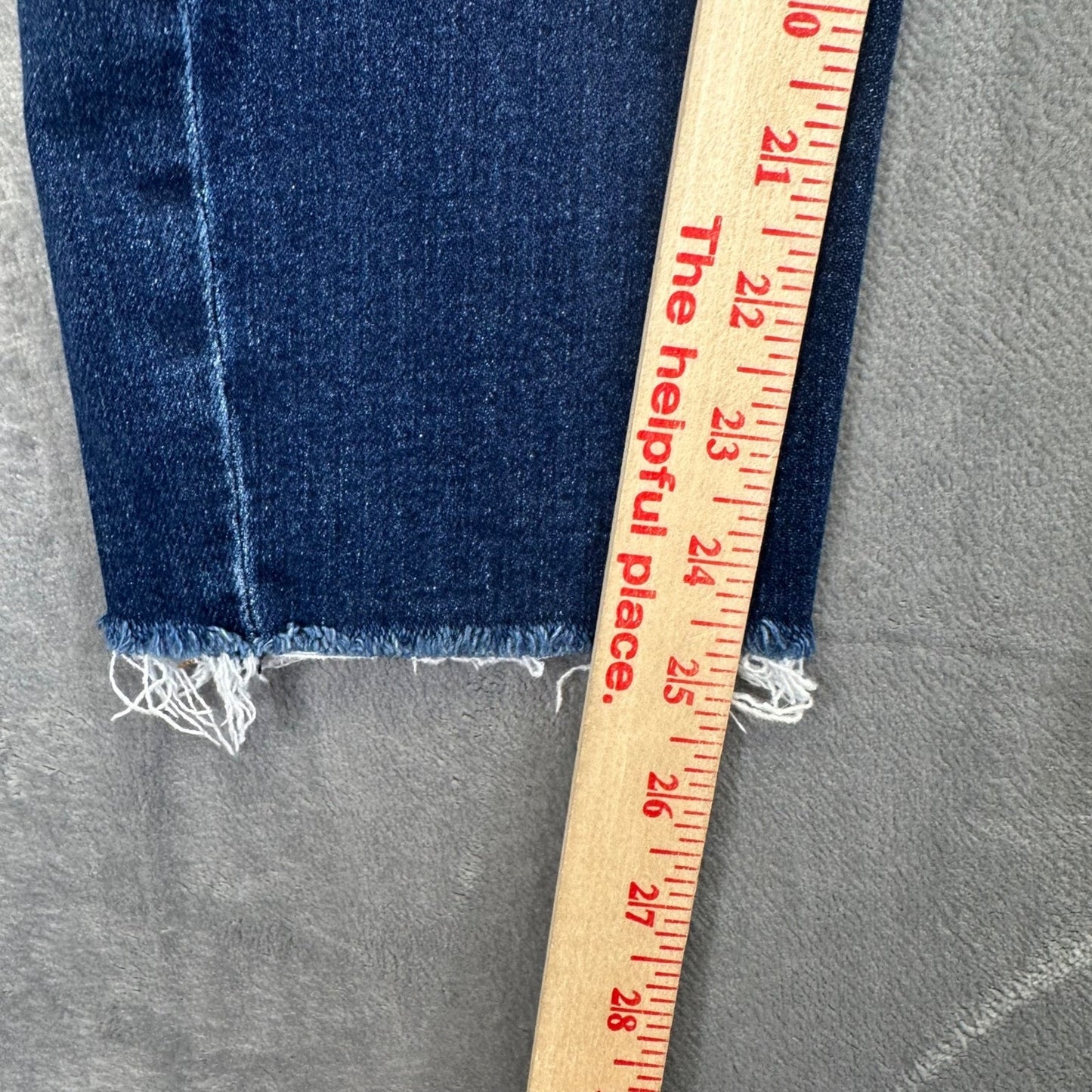 KUT From The Kloth Women's Rachael Fab Ab Mom Jeans Size 0 Blue Distressed