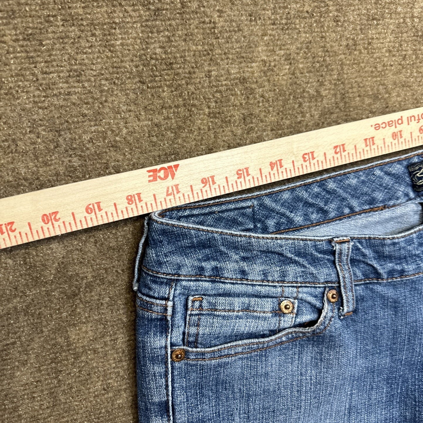 Seven 7 Flared Jeans Women's Size 32 Blue Medium Wash Denim