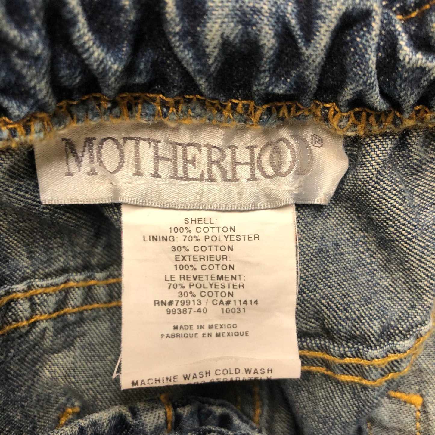 Motherhood Tapered Jeans Women's Size 16 Short Blue Denim