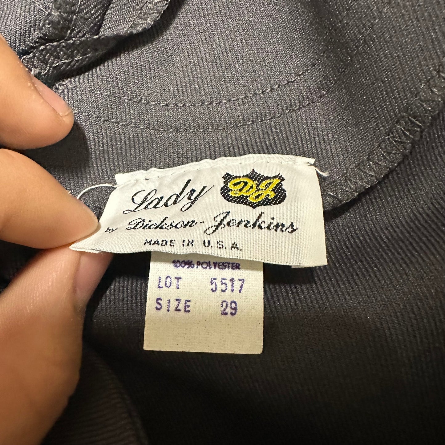 New Vintage Dickson Jenkins Western Flared Pants Womens Sz 29 Dark Gray Unhemmed