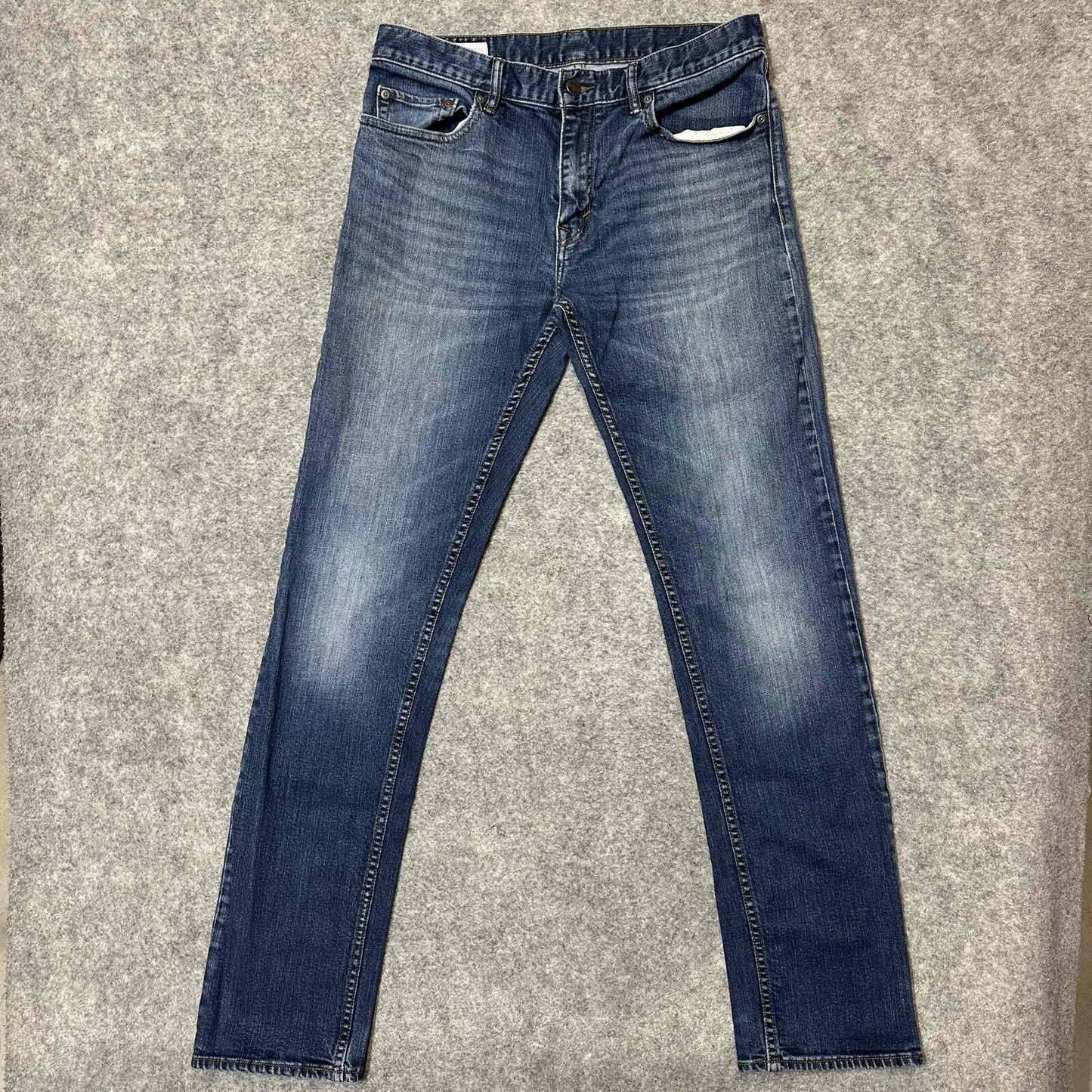 Banana Republic Jeans Men's Five Pocket Button Fly Straight Jeans 32x36 Blue