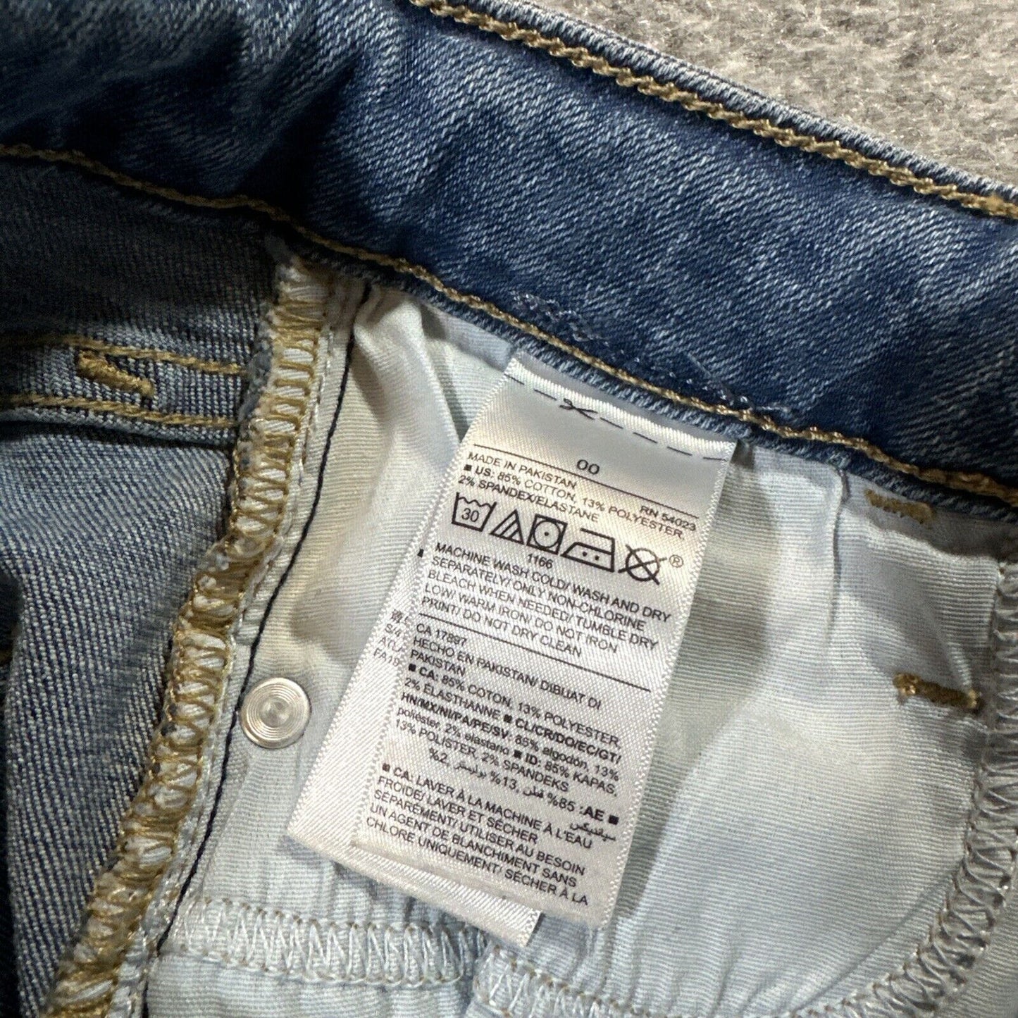 Old Navy Rockstar Super Skinny High Rise Jeans Women's Size 00 Blue Denim