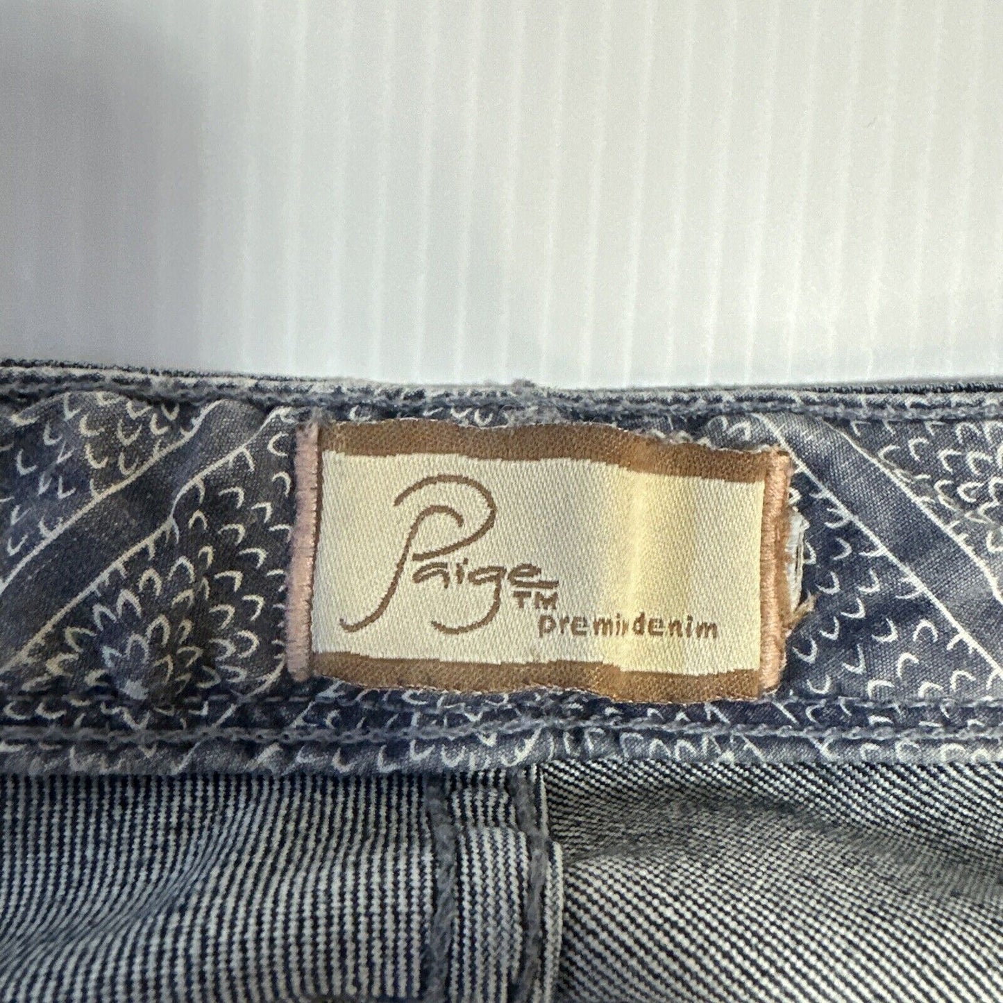 Paige Pacific Heights Bootcut Jeans Womens Sz 27 Blue Dark Wash Denim