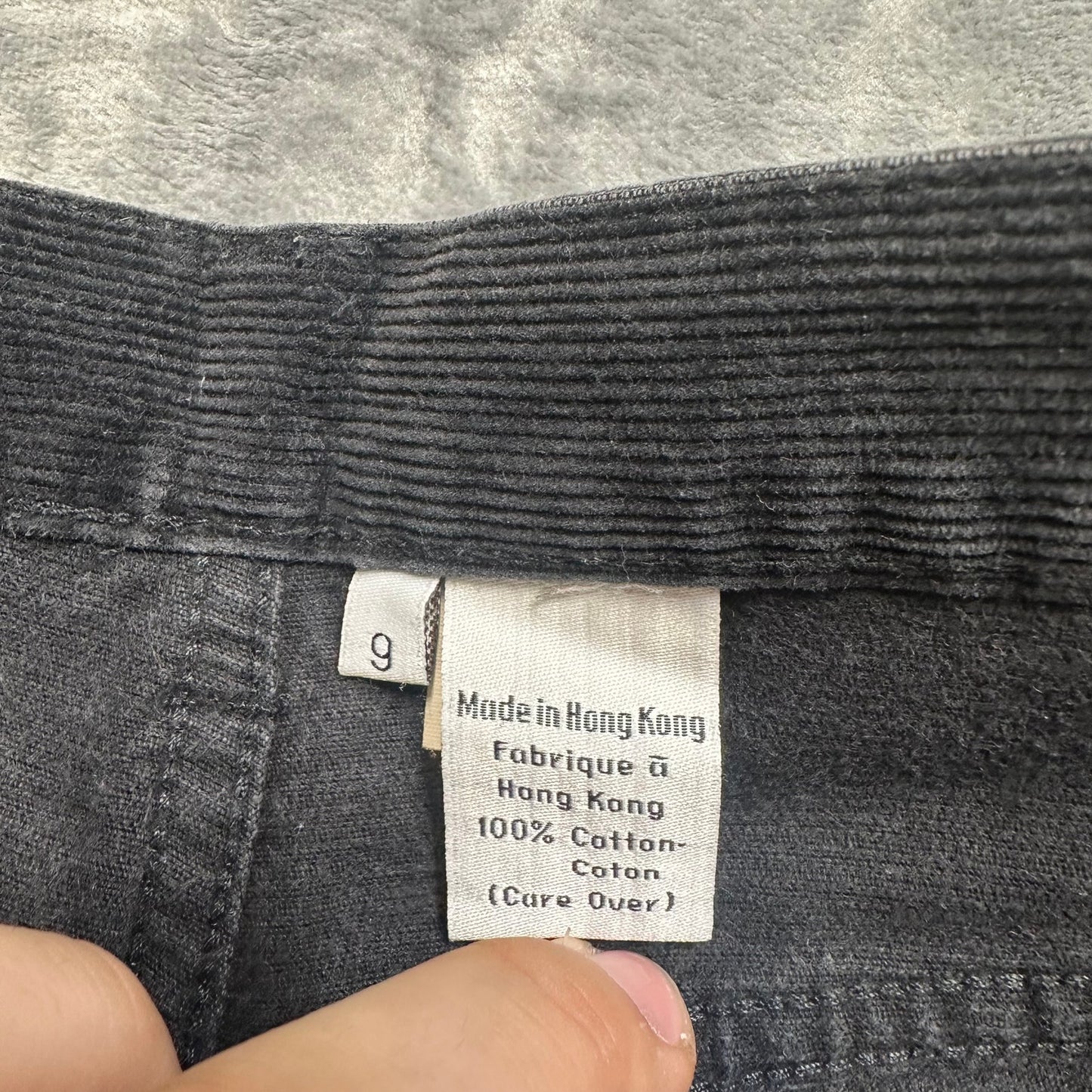 Calvin Klein Straight Leg Corduroy Pants Women's Size 9 Black