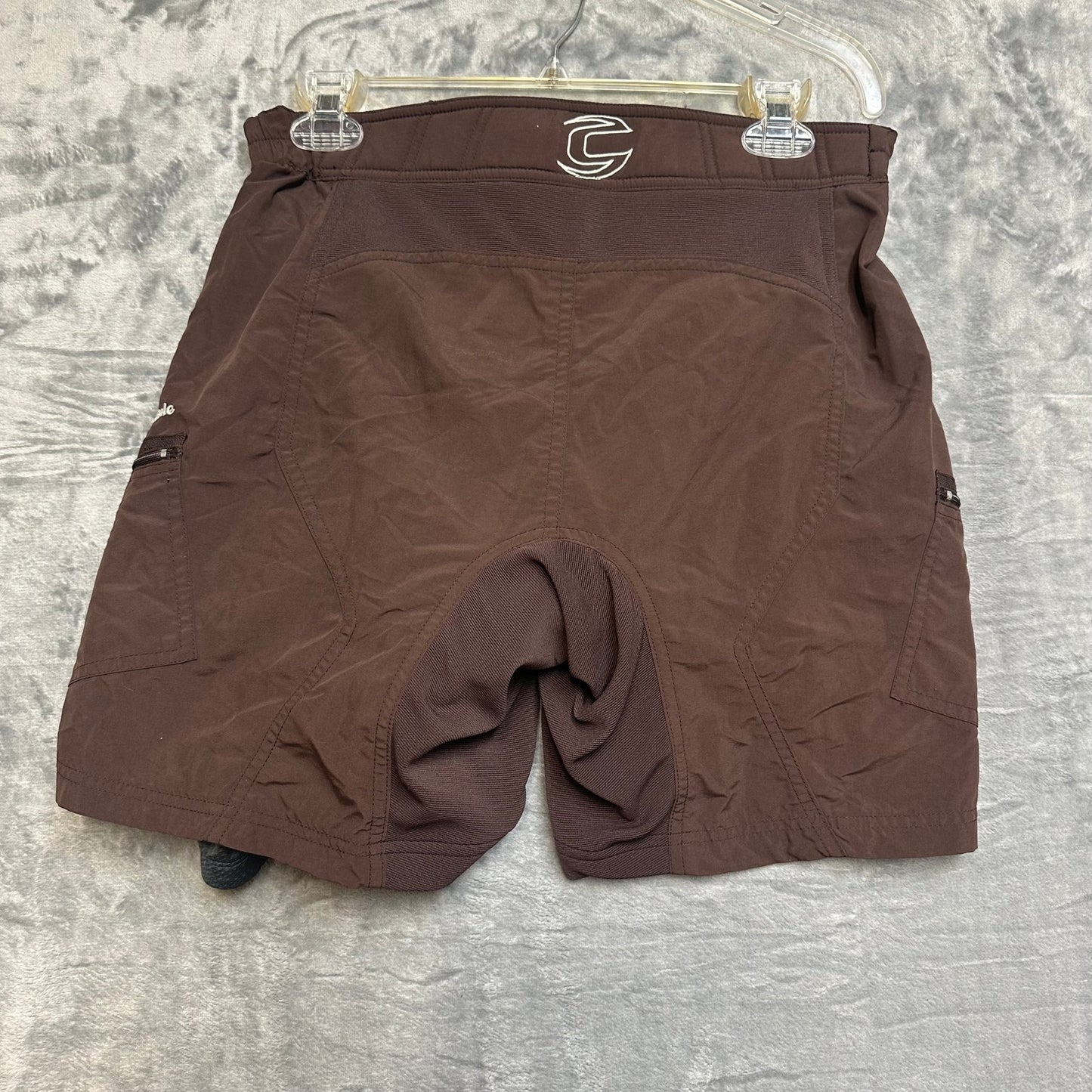 Cannondale Lined Padded Biker Shorts Men's Size M Brown Biking Shorts