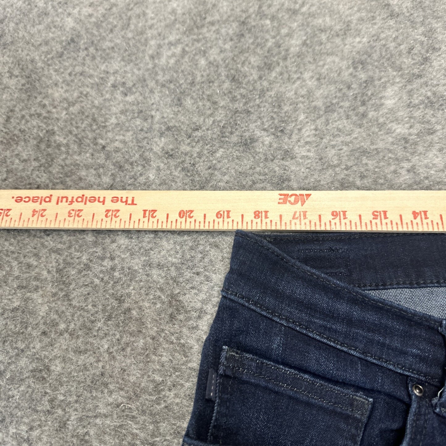 LEE Relaxed Fit Women's Straight Jeans Size 9 Blue Dark Wash Denim