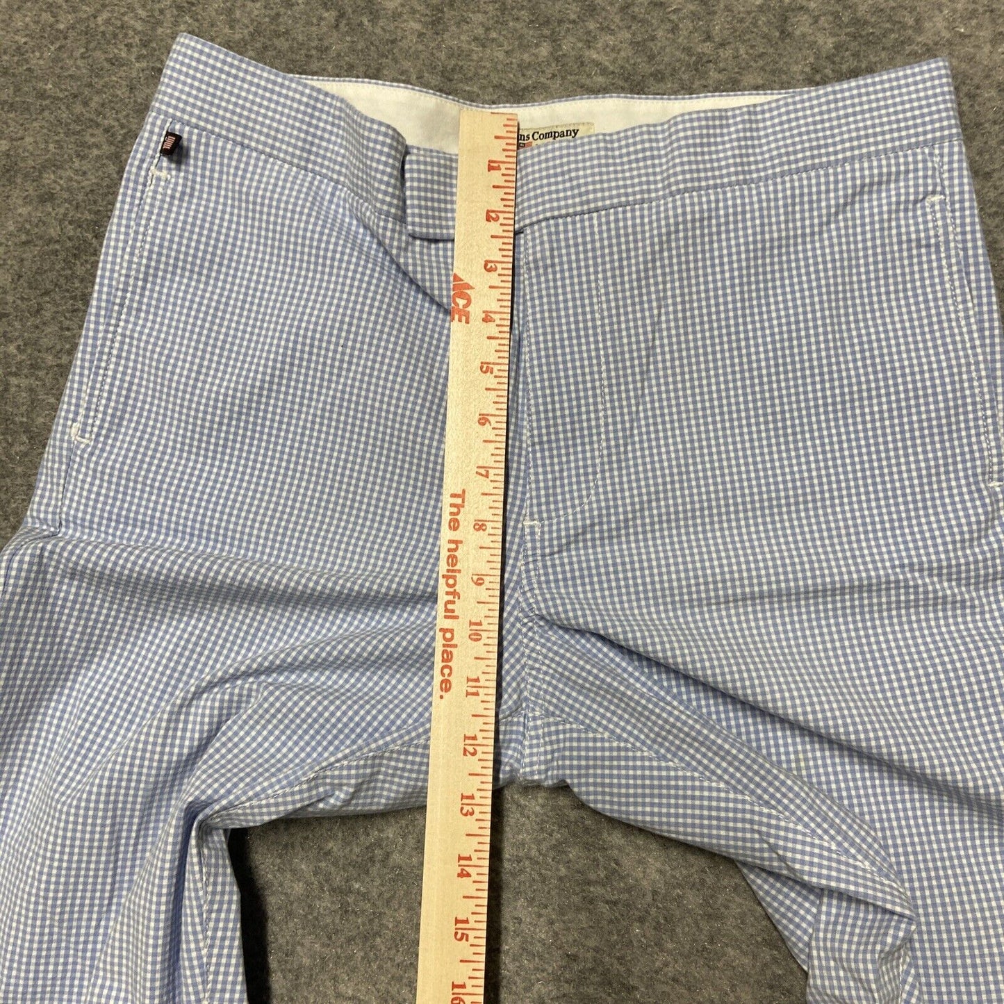 Polo Jeans Co. Ralph Lauren Pants Women's Size 10 Blue Gingham Checkered Plaid