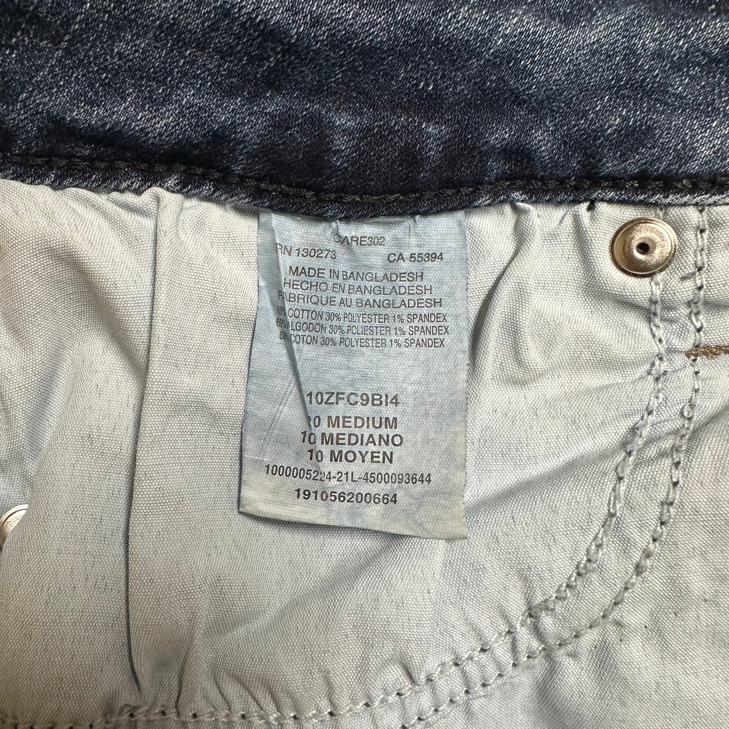 Lee Riders Cuffed Skinny Jeans Women’s Size 10 M Blue Denim