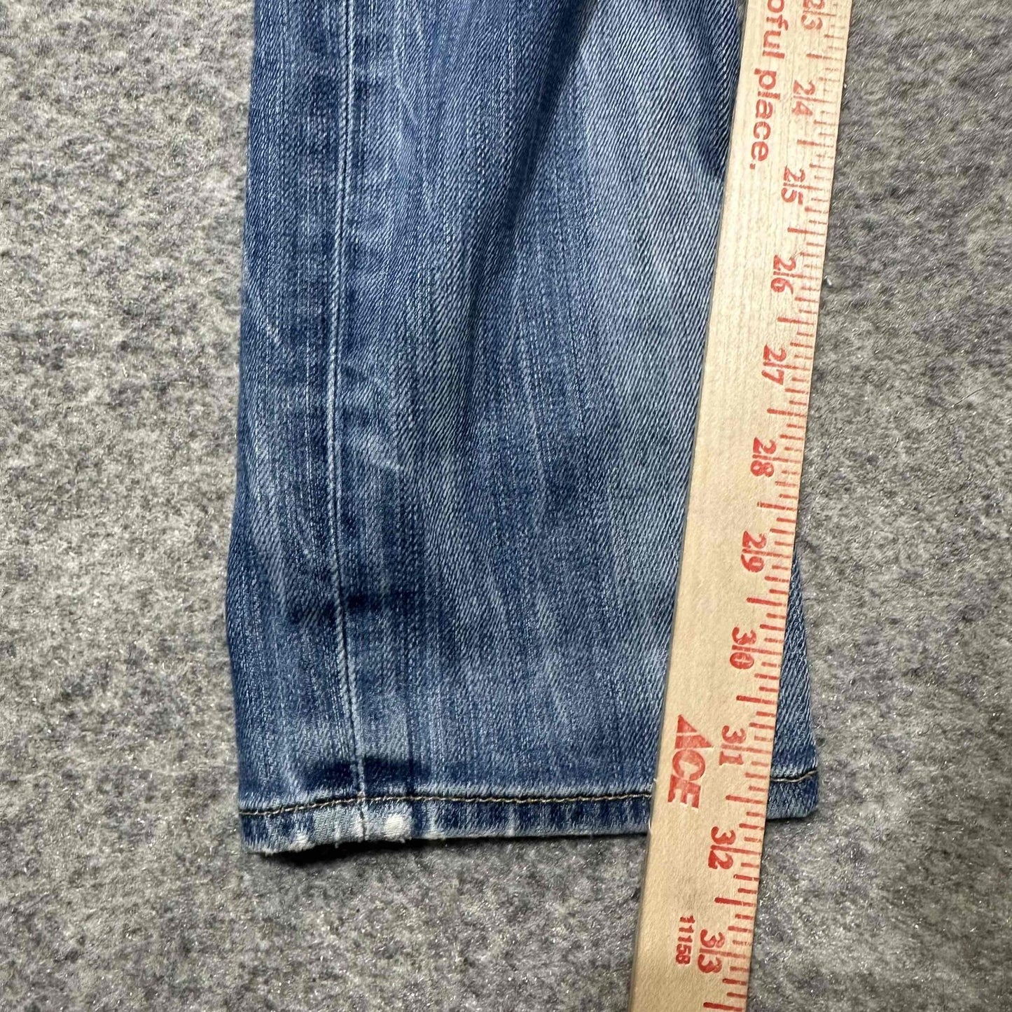 True Religion Men's Distressed Ripped Skinny Jeans Size 29 Blue Medium Wash