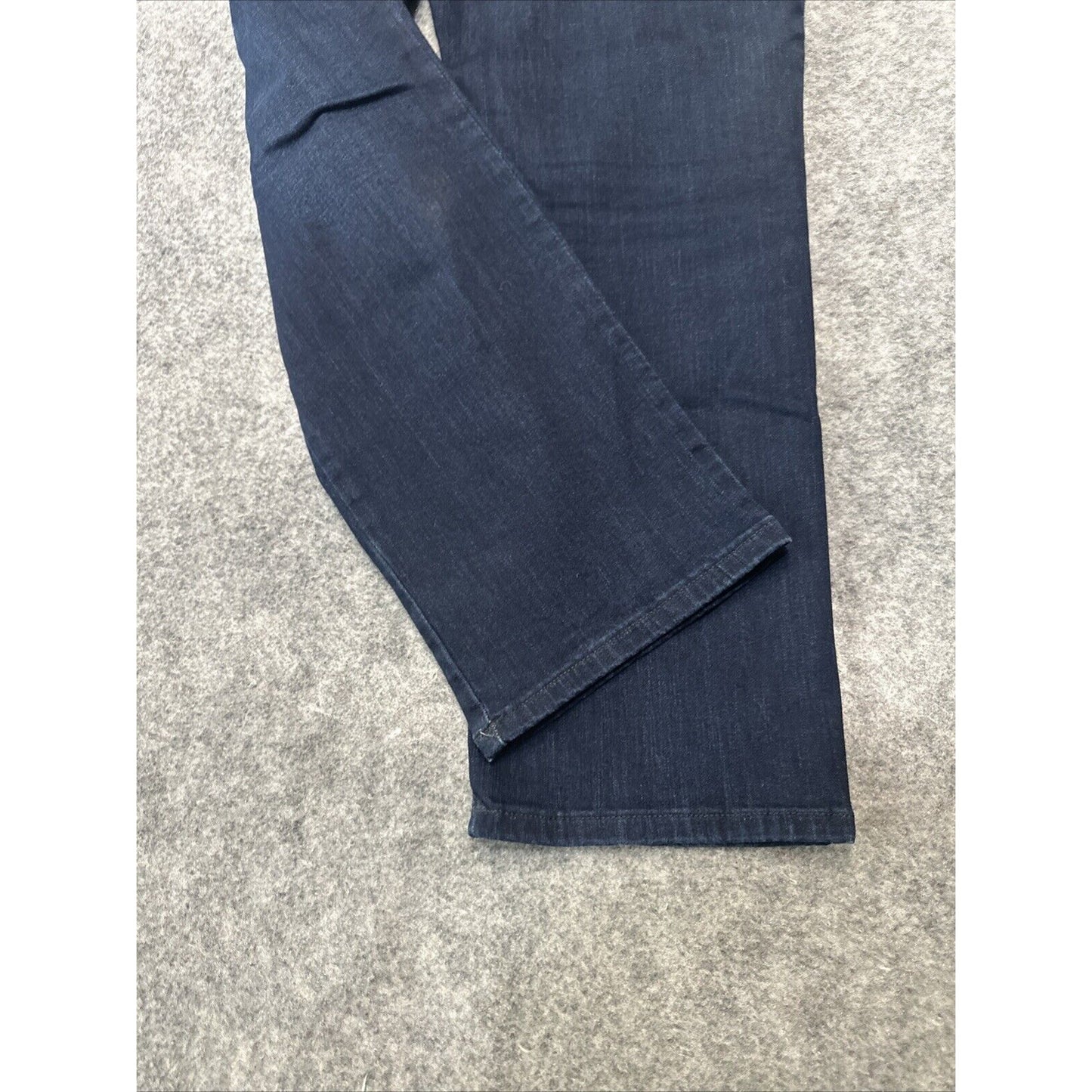 LEE Relaxed Fit Women's Straight Jeans Size 9 Blue Dark Wash Denim