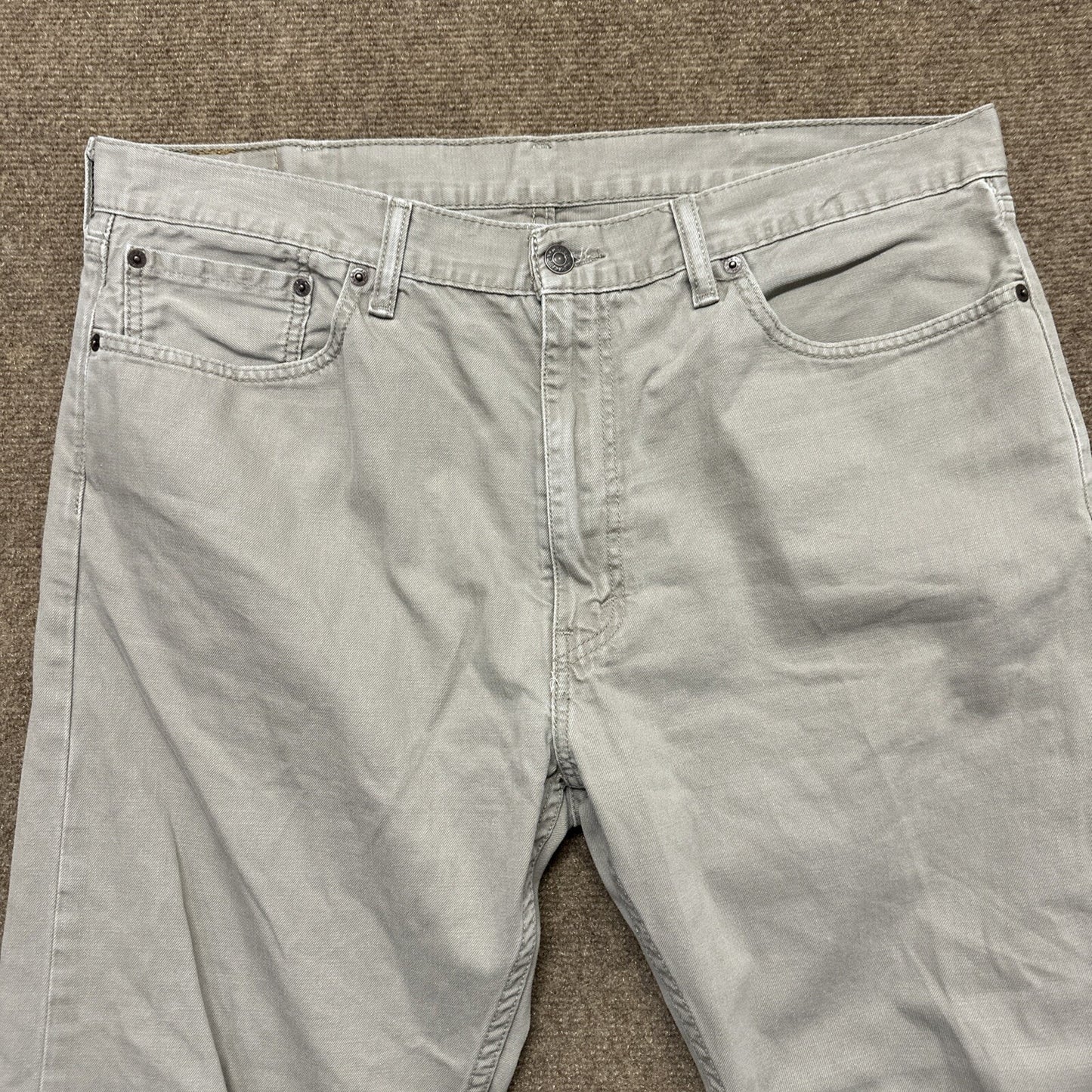 Levi's 505 Regular Fit Mens Jeans Size 40x30 Tan Denim
