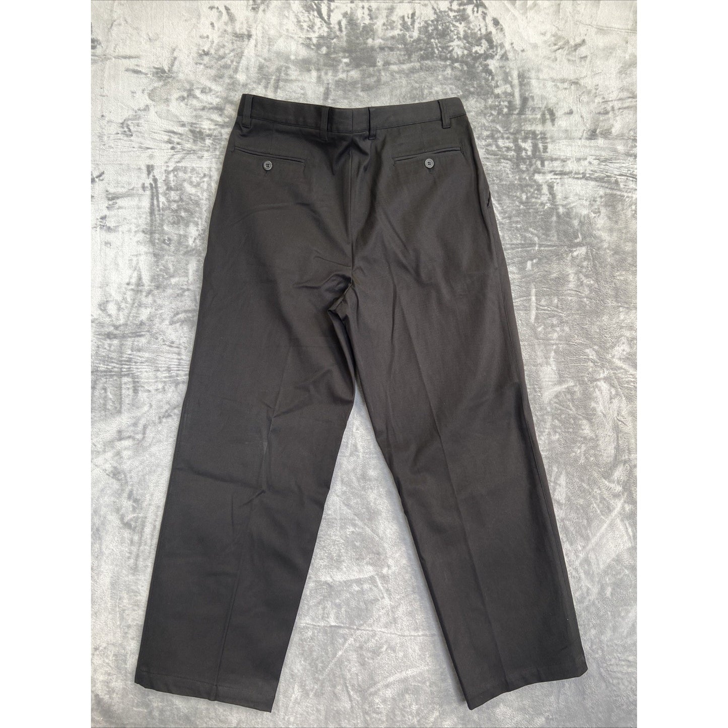 Ermenegildo Zegna Pleated Formal Dress Pants Men's 54 Black
