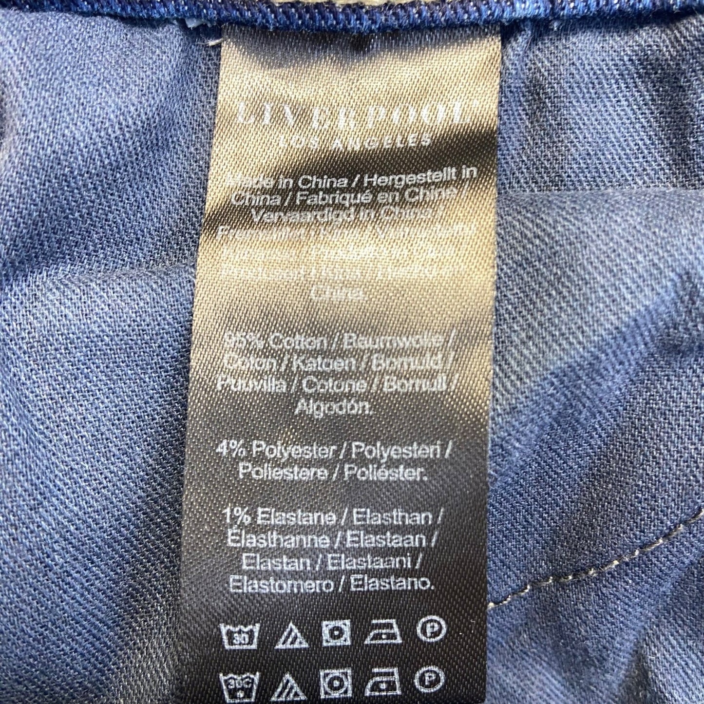 Liverpool Women's Charlie Crop Skinny Jeans Size 10 Blue Denim