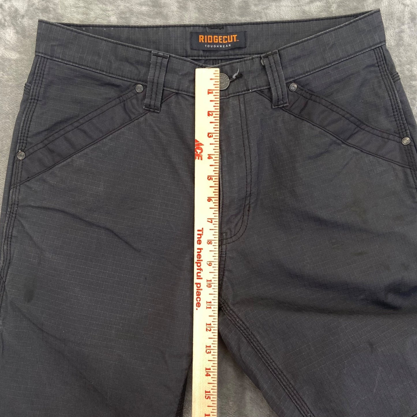 Ridgecut Men's Ripstop Carpenter Work Pants 32x32 Gray Pants