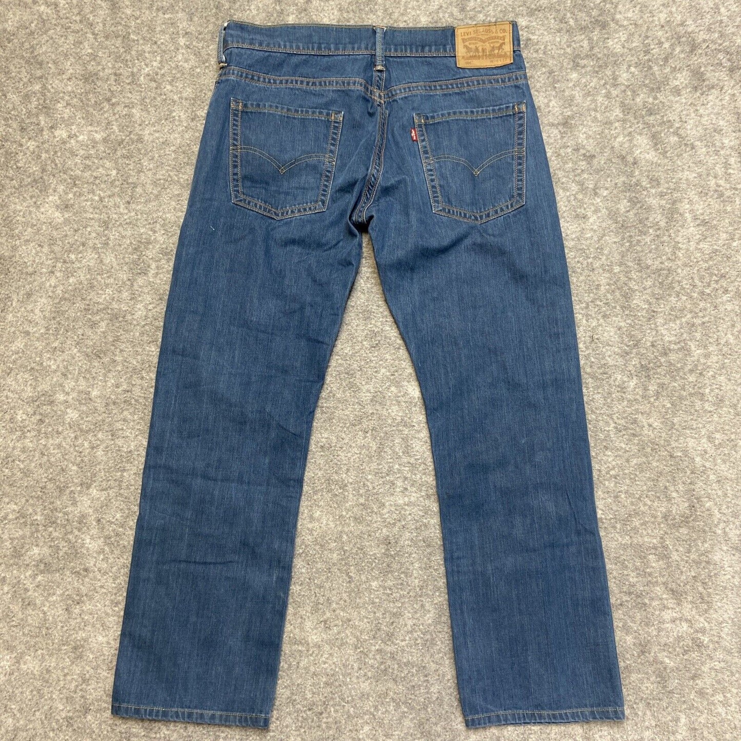 Levi's 504 Regular Straight Jeans Men's Size 36x32 Blue Denim