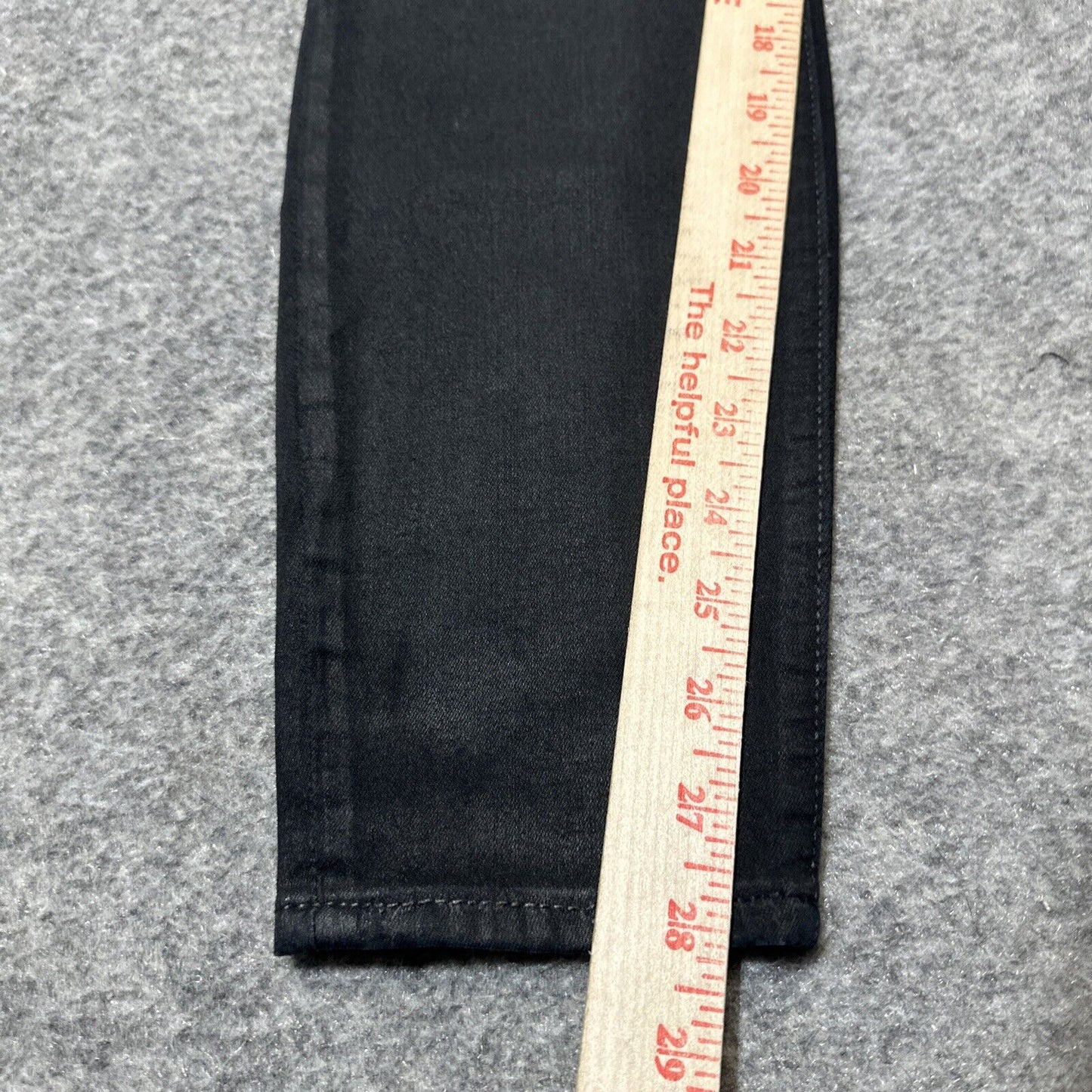 Gap 1969 Women's Leather Coated Legging Jean Size 27 Black Denim