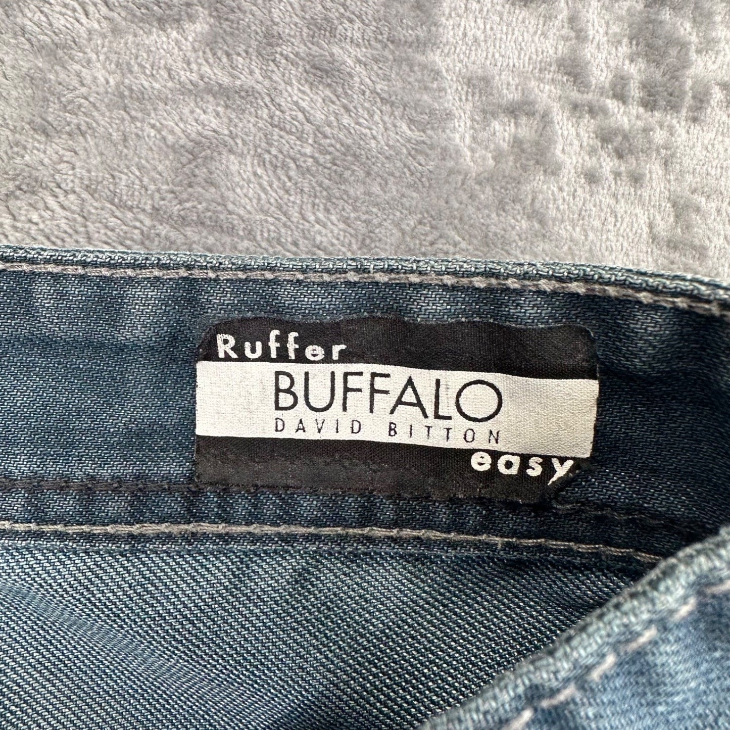 Vintage Buffalo David Bitton Ruffer Easy Fit Boot Cut Men's Jeans 31 Blue Denim
