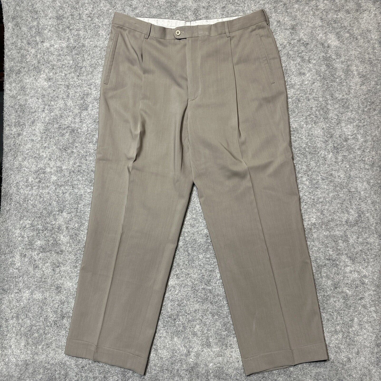 Zanella Nordstrom Pleated Classic Formal Dress Pants Men's Size 42 Gray Pants