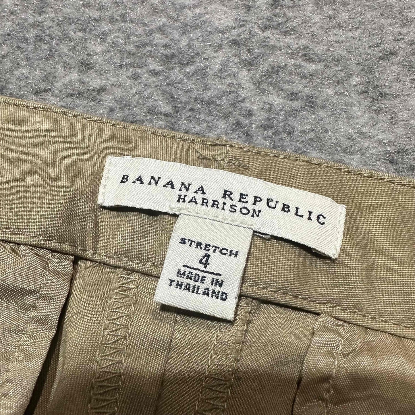 Banana Republic Harrison Women's Chino Pants Size 4 Khaki Brown Medium Wash
