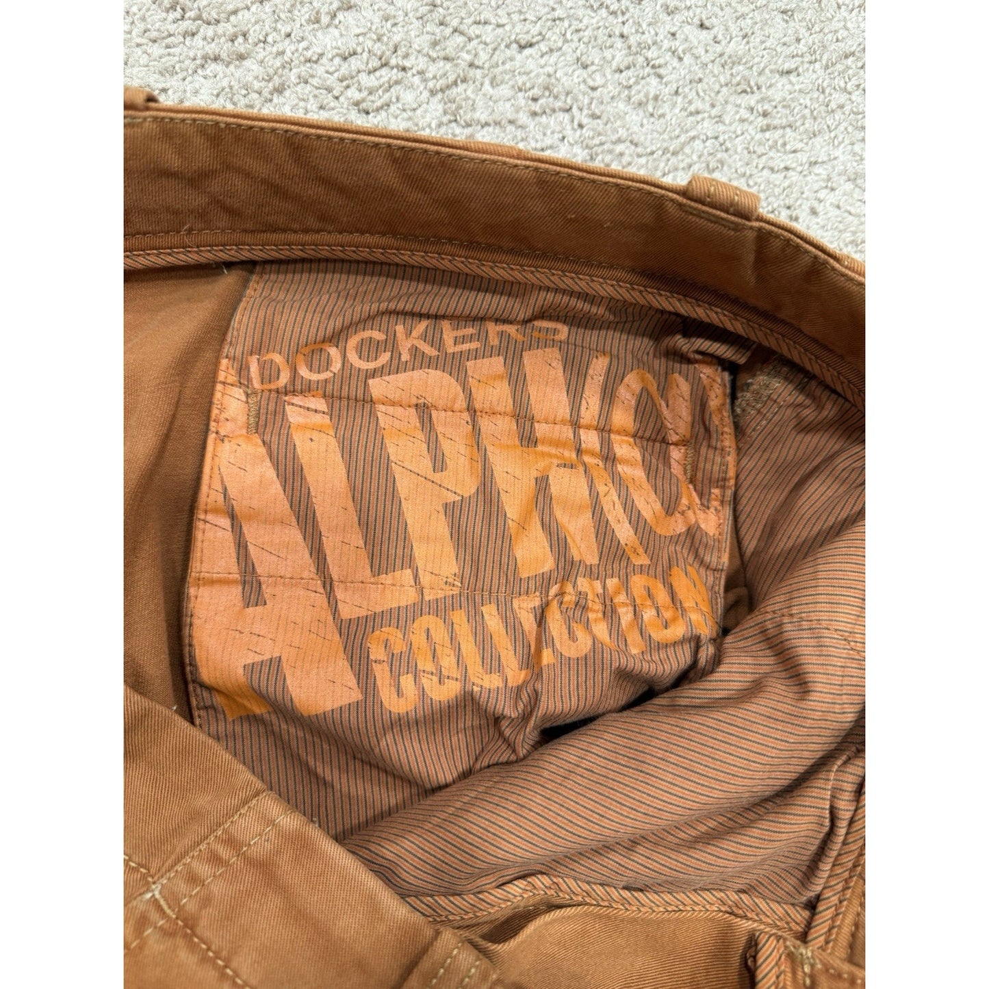 DOCKERS Alpha Collection Men's Levi's Gray Orange Jean Size 36 x 30