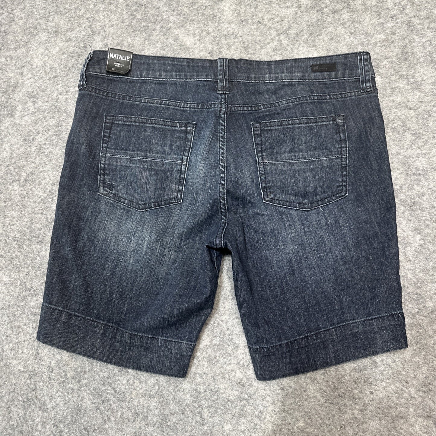 KUT From The Kloth Women's Bermuda Jean Shorts Size 12P Petite Blue Dark
