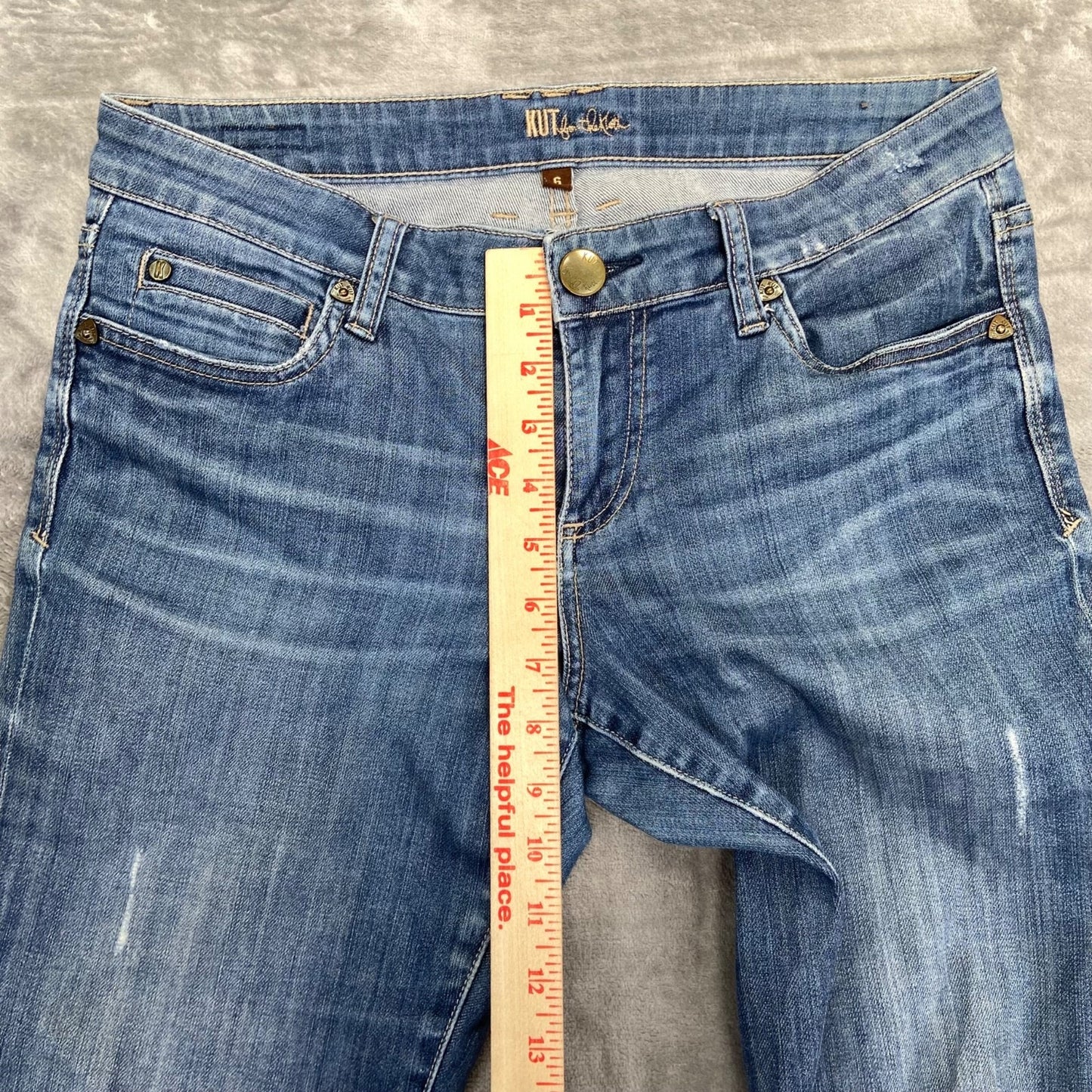KUT From The Kloth Skinny Jeans Women's Size 6 Blue Denim Casual