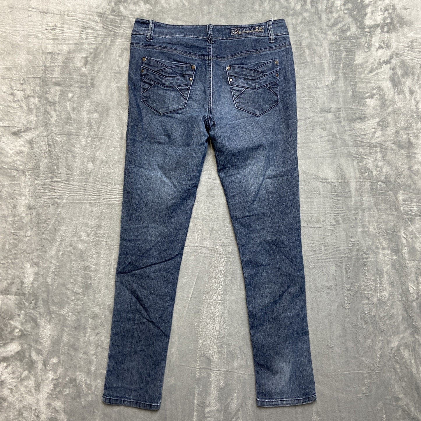 LEI Ashley Skinny Jeans Women's Junior Size 11 Dark Wash Blue Denim