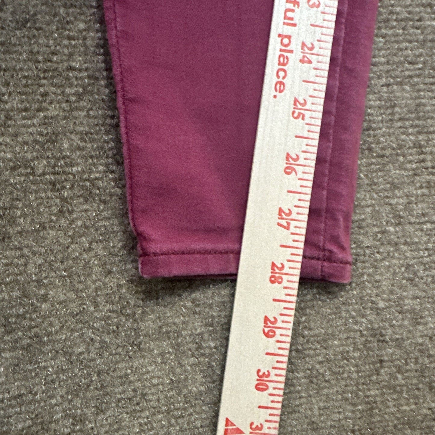 Denizen Levi's Jegging Womens Jeans Size 5 - 27W Burgundy Red Denim
