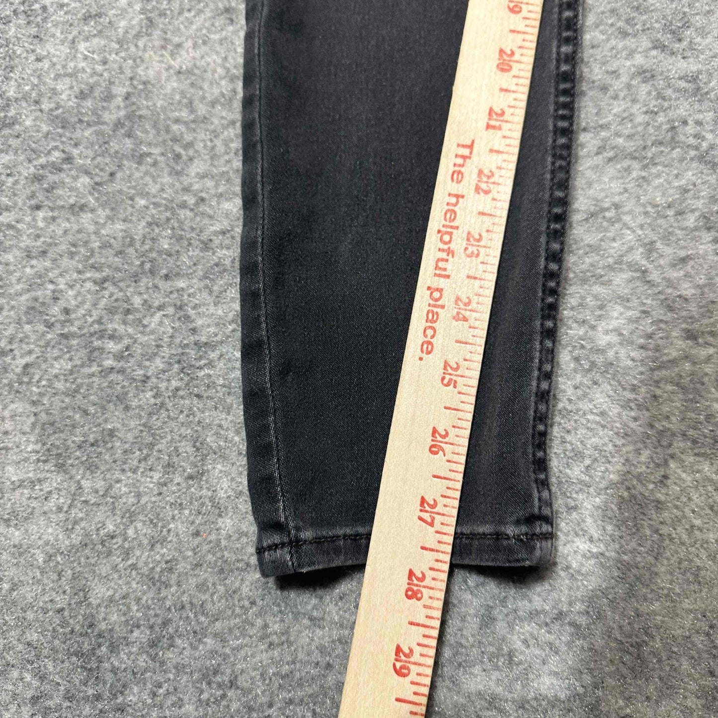 Hudson Natalie Midrise Super Skinny Women's Ankle Jeans Size 26 Black Dark Wash