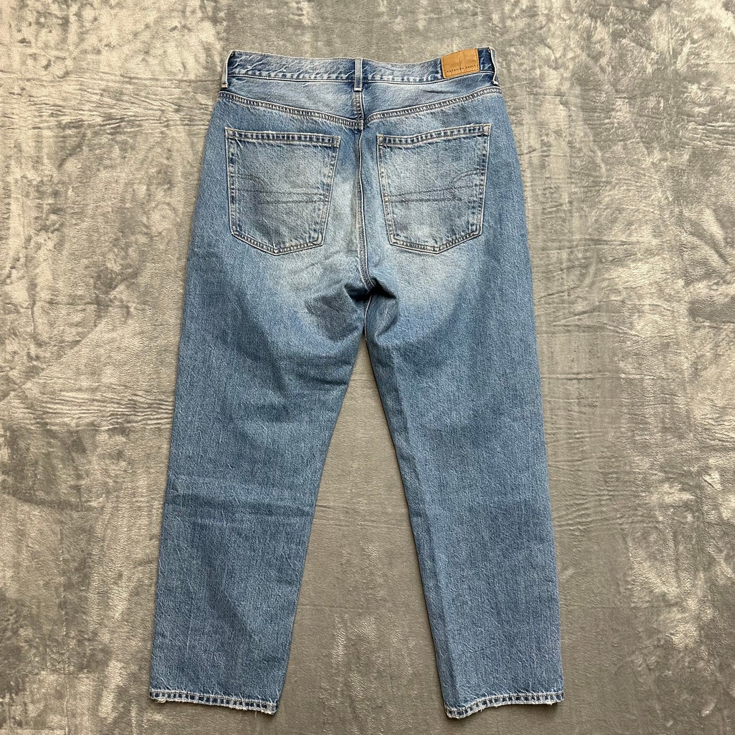 American Eagle Distressed 90s Boyfriend Jeans Women’s 4 Short Blue Denim