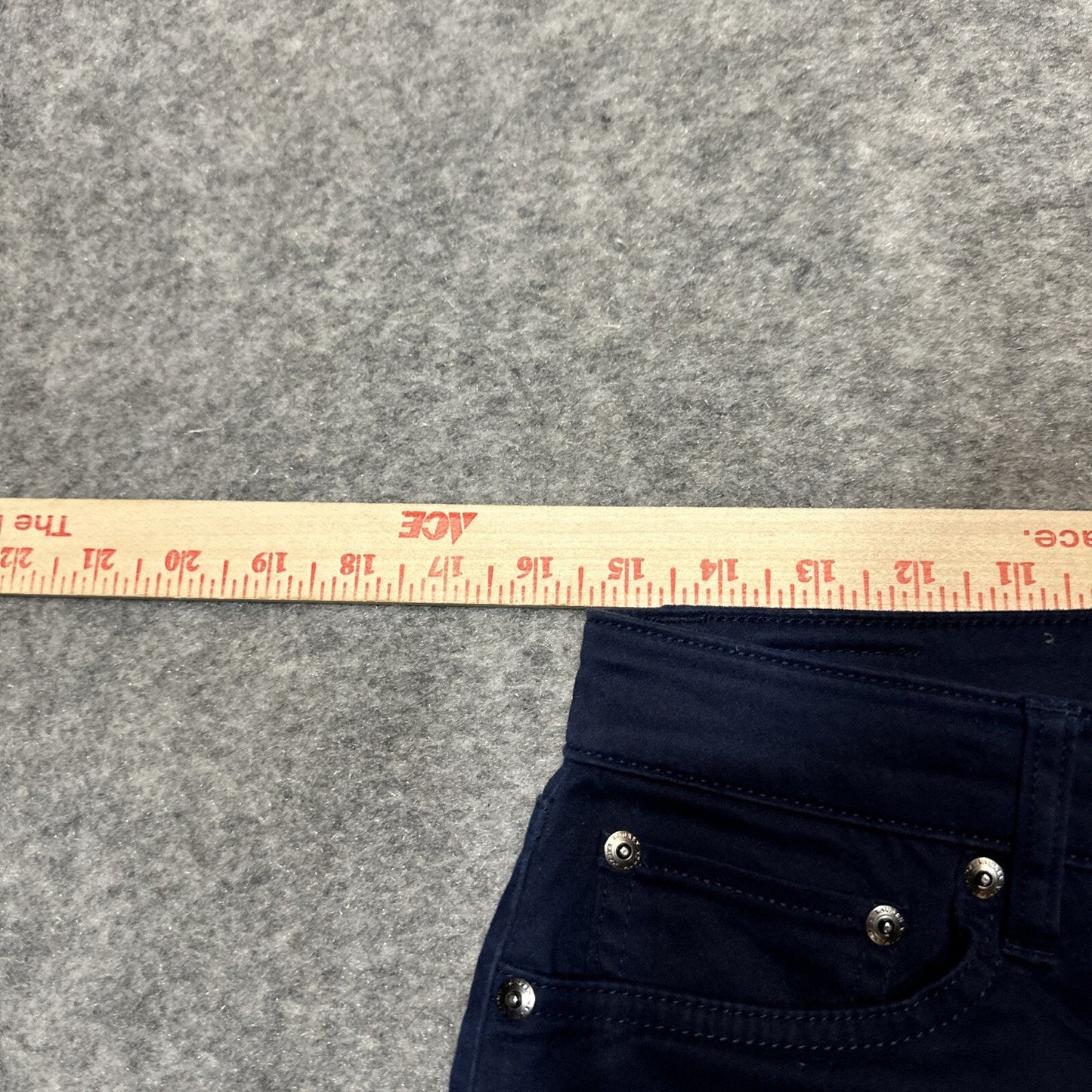 Ralph Lauren Premier Super Crop Curvy Women’s Stretch Skinny Jeans Size 8 Blue