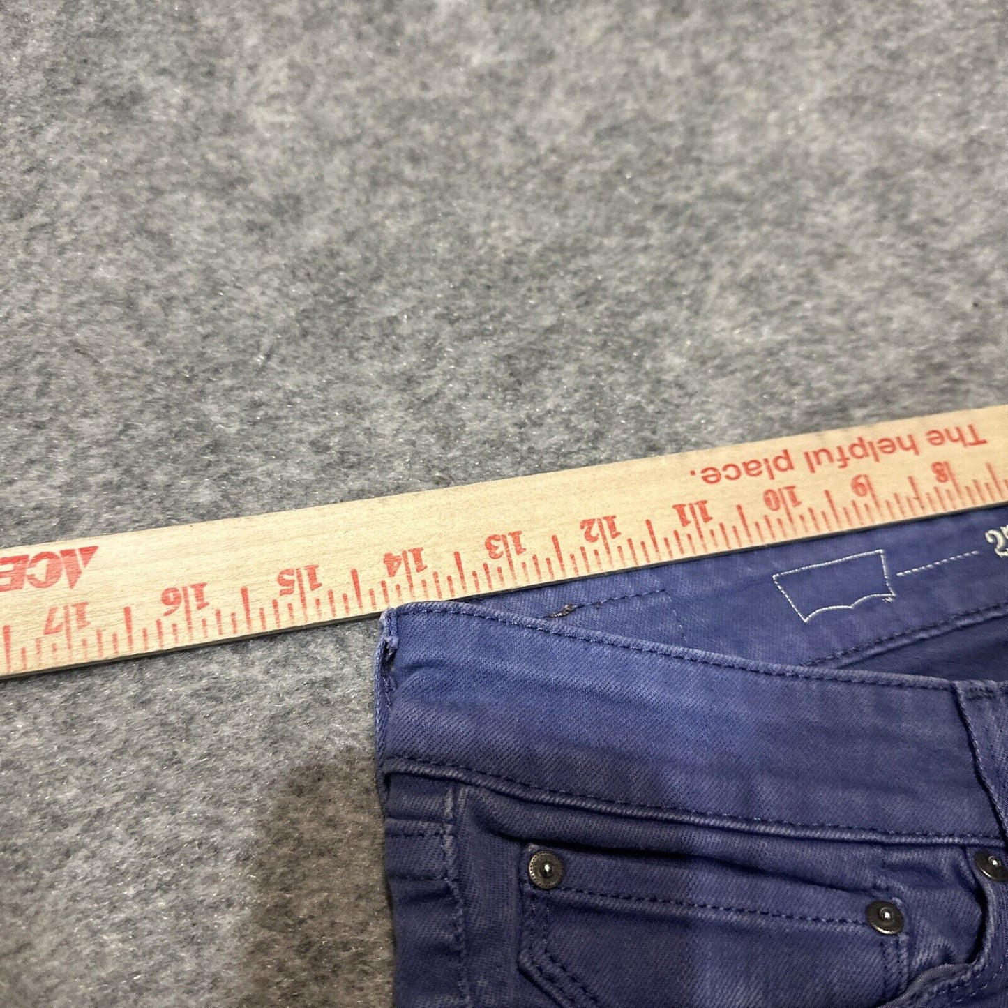 Levi's Demi Curve Skinny Jeans Womens Size 27 Purple Denim *28x26*