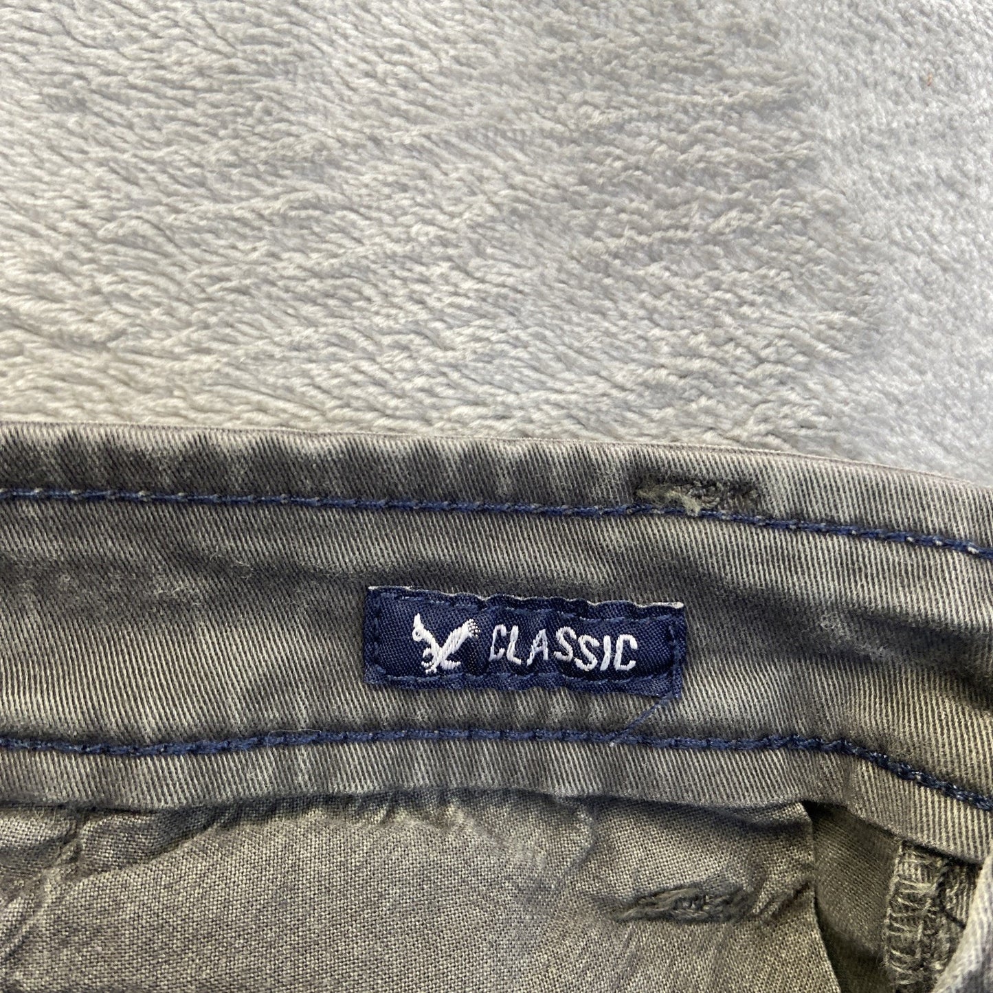 American Eagle Active Flex Chino Shorts Men's Size 31 Dark Gray Shorts