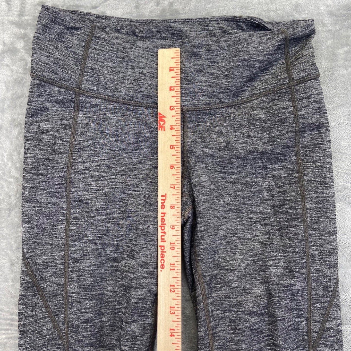 Athleta Women's Gray Flare Yoga Pants Size M Supplex Nylon #534424