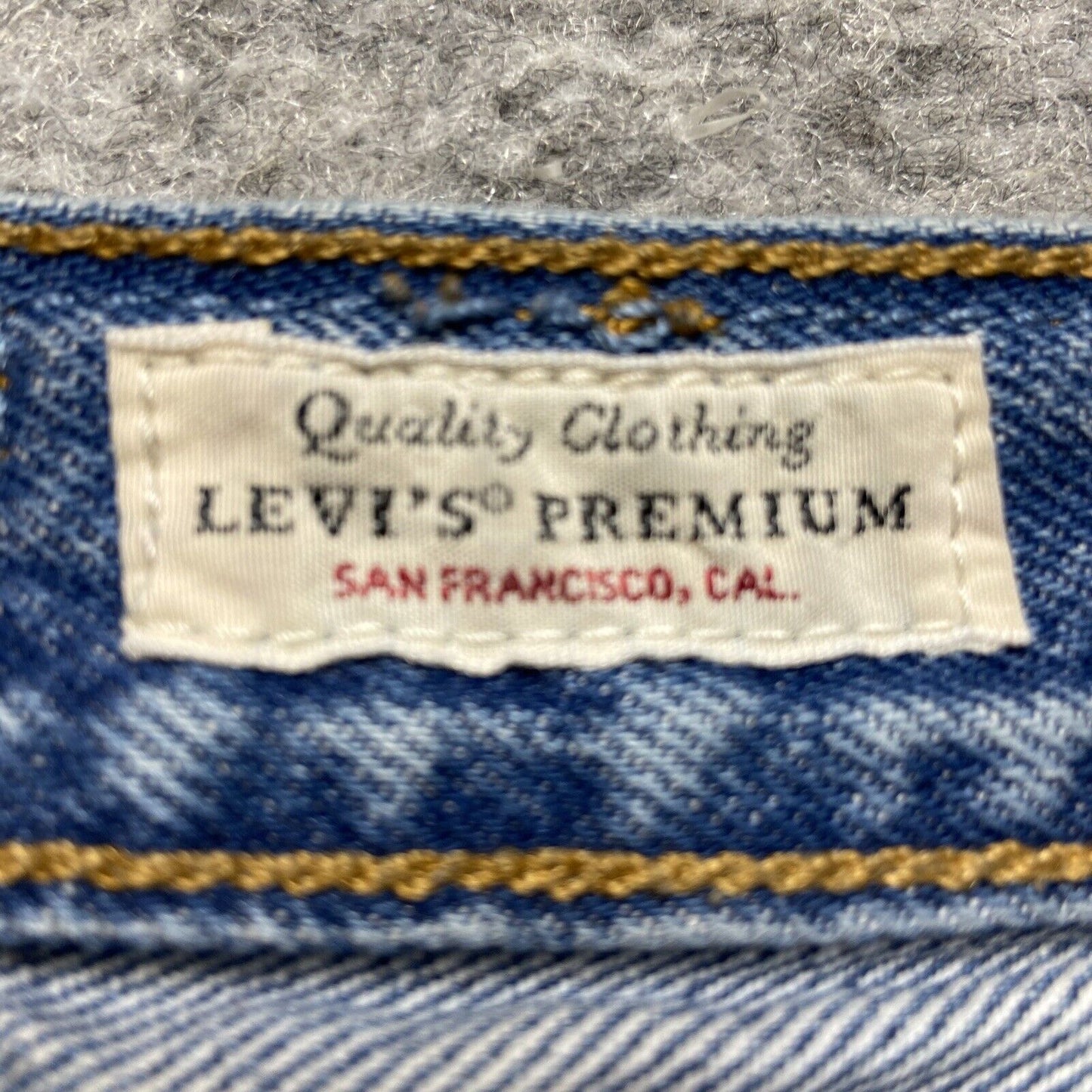Levi's 501XX Original Fit Jeans Men's Size 30x26 Light Blue Button Fly Premium